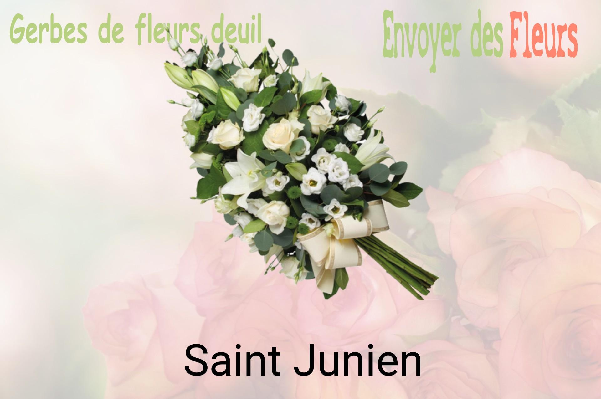 Gerbe de fleurs de deuil livrée à Saint-Junien